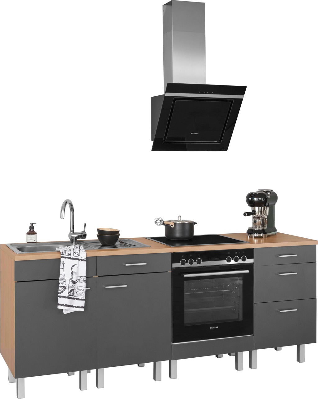 Bild von OPTIFIT Küchenzeile "Tapa", ohne E-Geräte, Breite 210 cm