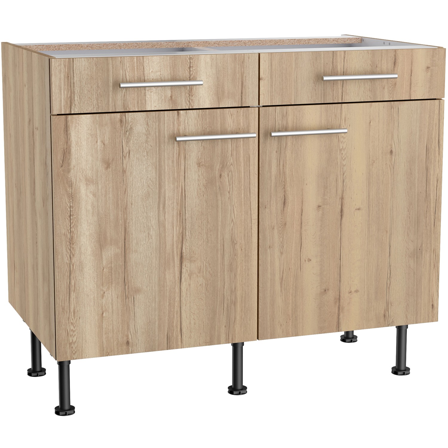 Bild von Optifit Unterschrank Erik290 100 cm x 87 cm x 58,4 cm Wildeiche