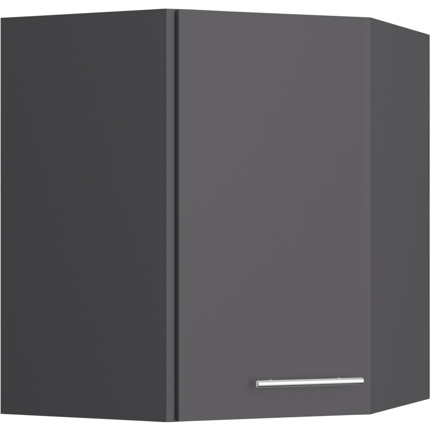 Bild von Optifit Eckoberschrank Ingvar420 60/60 cm x 70,4 cm x 34,9 cm Anthrazit/Matt