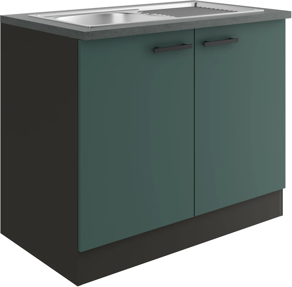 Bild von OPTIFIT Spülenschrank "Palma", Breite 100 cm, inklusive Einbauspüle