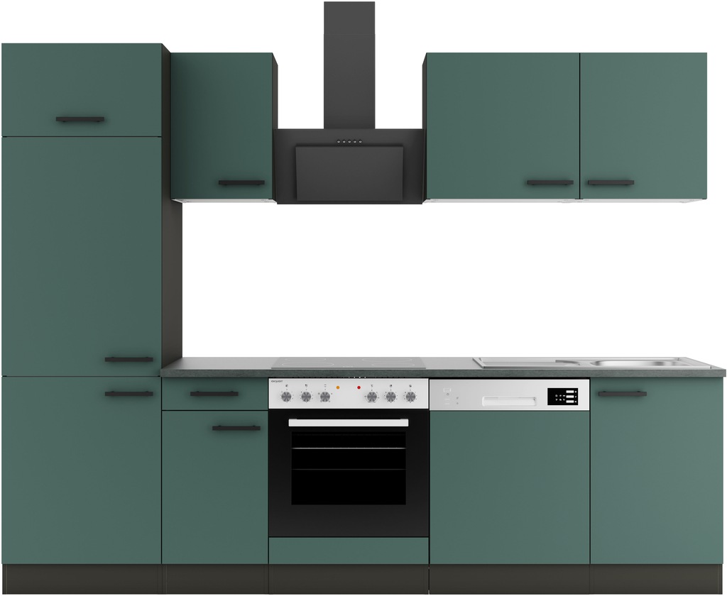 Bild von OPTIFIT Küchenzeile "Palma", Breite 270 cm, wahlweise mit E-Geräten, seitenverkehrt stellbar
