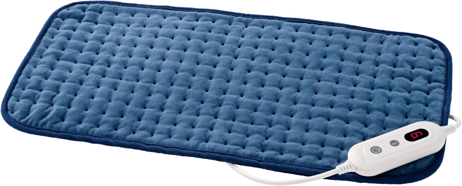 Bild von Promed HKP-1.8 Heizkissen [6 Temperaturstufen] - Gemütliches Heizkissen mit Abschaltautomatik - Wärmekissen XXL 60 x 30 cm - Nackenwärmer & Heizgürtel maschinenwaschbar