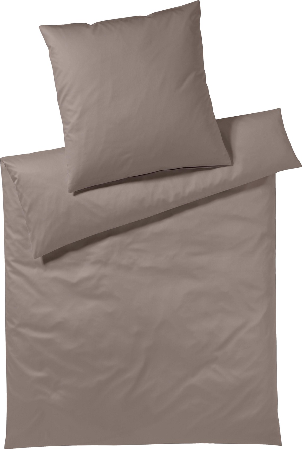 Bild von Yes for Bed Bettwäsche Pure & Simple Uni in Gr. 135x200, 155x220 oder 200x200 cm, Mako-Satin, 3 teilig, Bettwäsche aus Baumwolle, zeitlose Bettwäsche mit seidigem Glanz