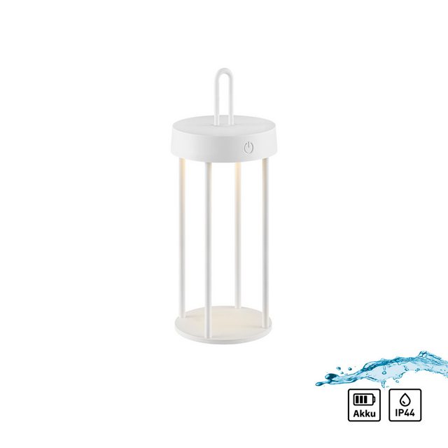 Bild von JUST LIGHT Tischleuchte ANSELM, Dimmfunktion, LED fest integriert, Warmweiß, Akkuleuchte