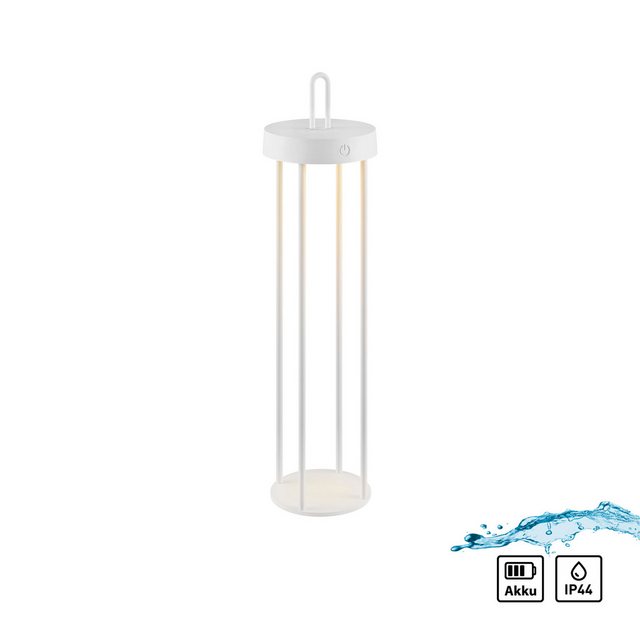 Bild von JUST LIGHT Stehlampe ANSELM, Dimmfunktion, LED fest integriert, Warmweiß, Akkuleuchte