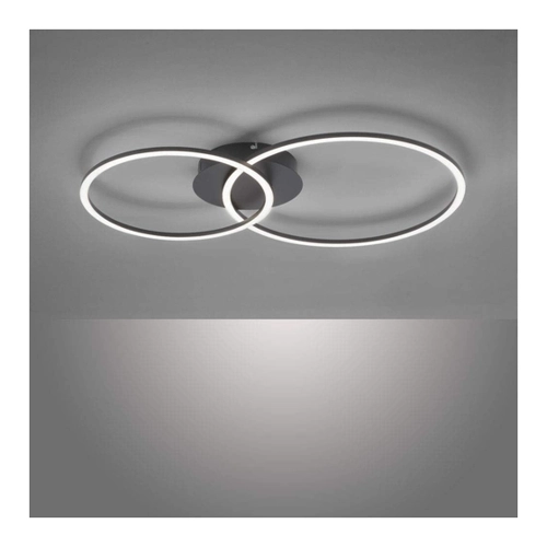 Bild von Paul Neuhaus LED Deckenleuchte ¦ schwarz ¦ Maße (cm): B: 70 H: 7 T: 44 Lampen & Leuchten > Deckenlampen - Sconto