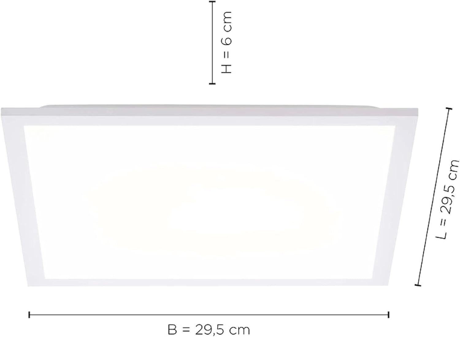 Bild von LeuchtenDirekt Deckenleuchte, weiss Deckenleuchte, weiss 1xLED-Board/12W/3000K, 1xLED-Board/5W/3000K Innenleuchte, IP20 Deckenleuchte Serienschalter 12200-16