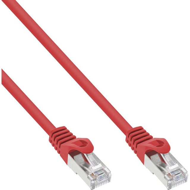 Bild von Inline InLine® Patchkabel, SF/UTP, Cat.5e, rot, 3m LAN-Kabel