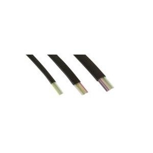 Bild von INTOS ELECTRONIC AG InLine® Modularkabel, 4adrig Flachband schwarz, 100m Ring Telefonkabel