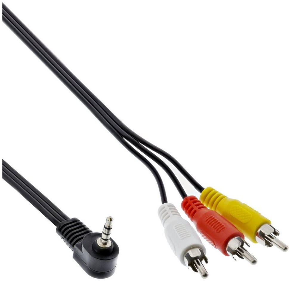 Bild von Inline InLine® Audio/Video Kabel, 3,5mm 4pol Stecker auf 3x Cinch Stecker Audio- & Video-Kabel