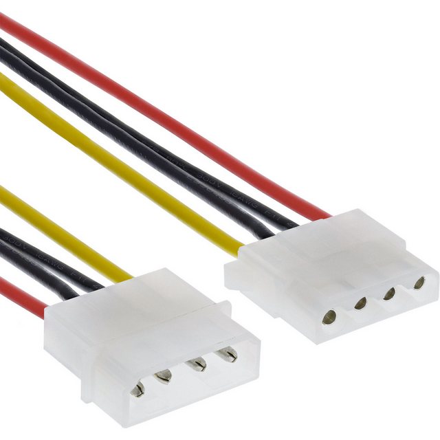 Bild von InLine - Stromkabel - interne Stromversorgung, 4-polig (W) - interne Stromversorgung, 4-polig (M) - 30 cm (29650)