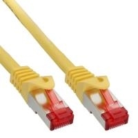 Bild von 30.00m InLine Cat. 6 Patchkabel S/FTP PiMF RJ45 Stecker auf RJ45 Stecker Gelb PVC