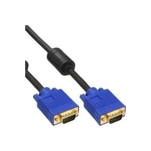 Bild von InLine Premium - VGA-Kabel - 15-polig HD D-Sub (HD-15) ohne Pin 9 (M) - 15-polig HD D-Sub (HD-15) ohne Pin 9 (M) - 2,0m - geformt - Schwarz (17719S)
