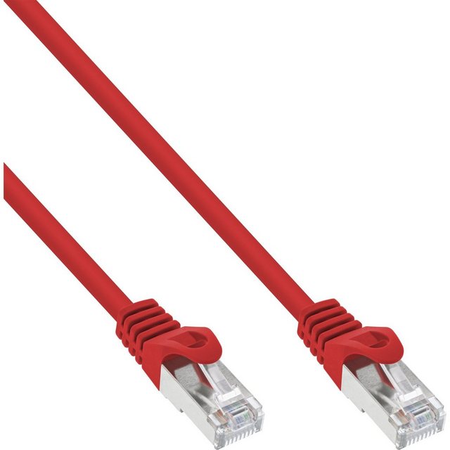 Bild von Inline InLine® Patchkabel, F/UTP, Cat.5e, rot, 0,5m LAN-Kabel