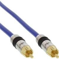 Bild von INLINE 1xCinch A/V Kabel PREMIUM 25m doppelt geschirmtes Kabel fuer Composite Video und Coax Digital Audio vergoldete Stecker 75Ohm (89825P)