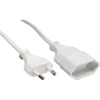 Bild von InLine - Spannungsversorgungs-Verlängerungskabel - Eurostecker (W) zu Eurostecker (M) - 5,0m - weiß (16685W)
