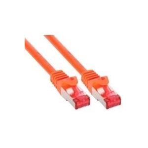 Bild von 25.00m InLine Cat. 6 Patchkabel S/STP PiMF RJ45 Stecker auf RJ45 Stecker Orange