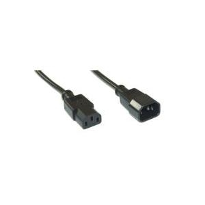Bild von INLINE - Spannungsversorgungs-Verlängerungskabel - IEC 320 EN 60320 C13 - IEC 320 EN 60320 C13 - 7,0m - Schwarz (16637)
