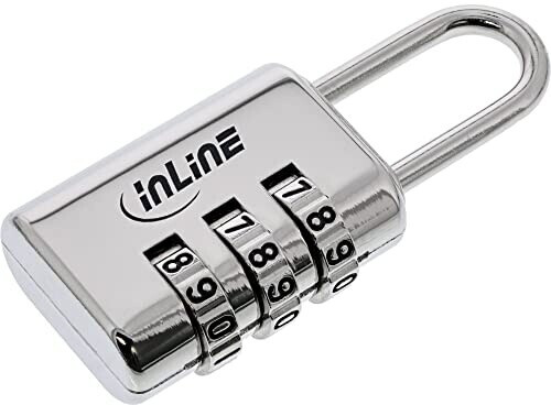 Bild von InLine Sicherheitsschloss, , mit 3-fach Zahlenkombination Metal