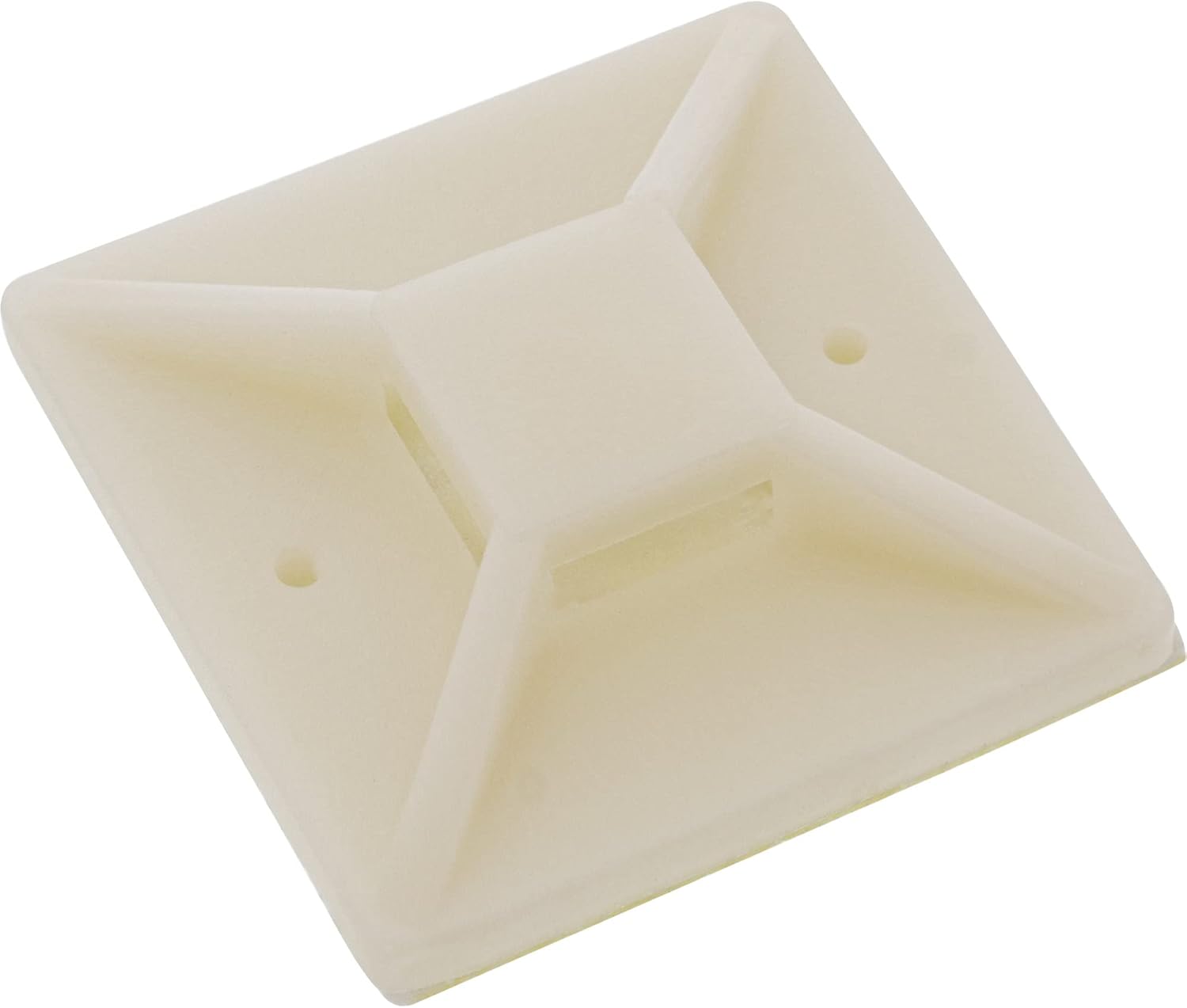 Bild von InLine 59965E 10er Pack Befestigungssockel für Kabelbinder, 30x30mm, selbstklebend, natur