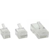 Bild von InLine Modularstecker, 4P4C RJ10 zum Crimpen auf Flachkabel, 10er Pack