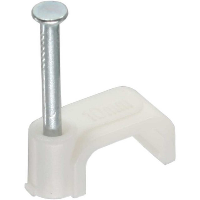 Bild von Inline Kabelbinder InLine® 44021 Kabelschelle 10mm eckig, weiß, 100 Stück