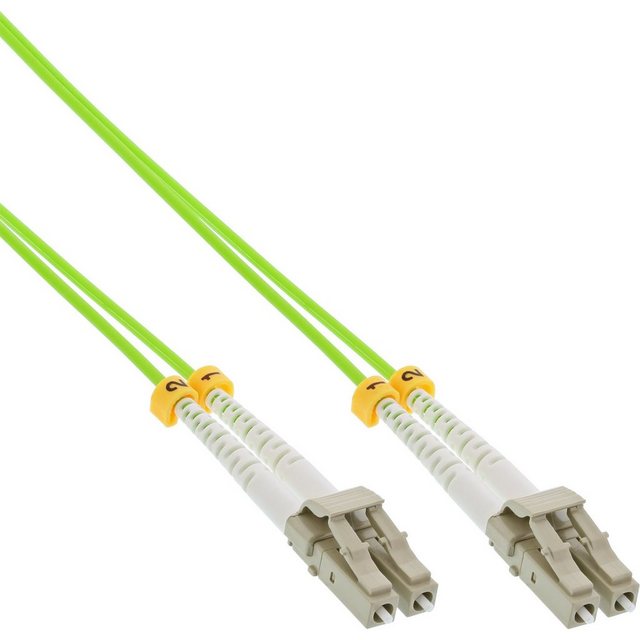 Bild von InLine - Patch-Kabel - SC multi-mode (M) bis SC multi-mode (M) - 25,0m - Glasfaser - 50/125 Mikrometer - OM5 - halogenfrei - grün (88525Q)