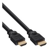 Bild von 0.30m InLine HDMI Anschlusskabel High-Speed HDMI-Stecker auf HDMI-Stecker Schwarz vergoldete Stecker und Kupferkontakte