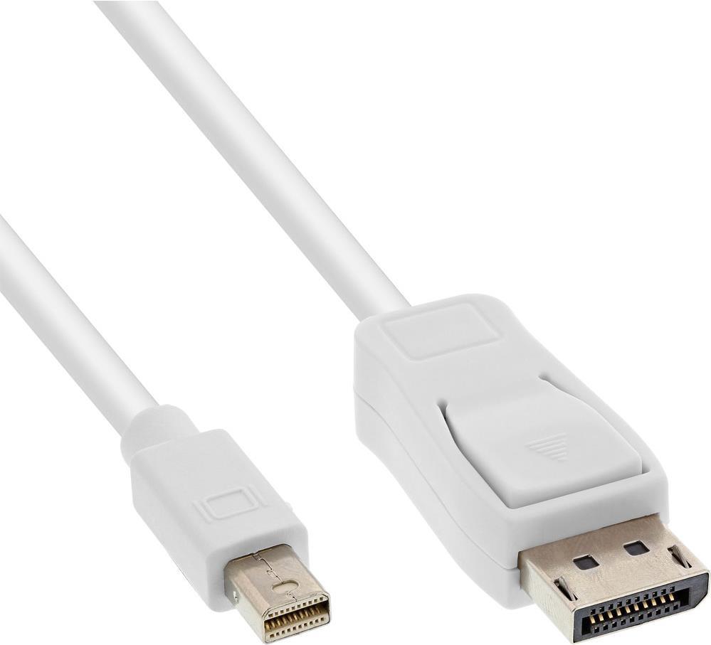 Bild von InLine - DisplayPort-Kabel - Mini DisplayPort (M) zu DisplayPort (M) - DisplayPort 1,2 - 3,0m - 4K Unterstützung - weiß (17133)