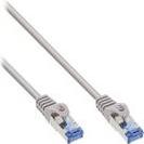 Bild von 50.00m InLine Cat. 6a Patchkabel S/FTP RJ45 Stecker auf RJ45 Stecker Grau flexibel / halogenfrei / PoE / PoE+ / TPE-Mantel