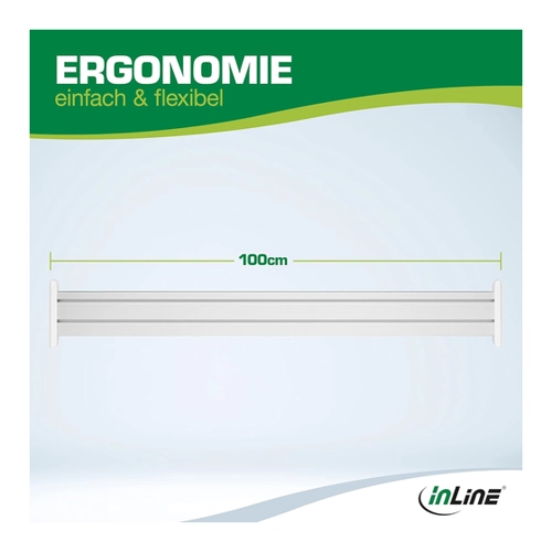Bild von InLine Slatwall Panel Aluminium - Für Tischhalterung - 1m