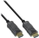 Bild von INLINE - Ultra High Speed HDMI-Kabel - HDMI (M) bis HDMI (M) - 30 m - Glasfaser - Schwarz - Active Optical Cable (AOC), Support von 4K 120 Hz, unterstützt 8K 60 Hz (7680 x 4320)
