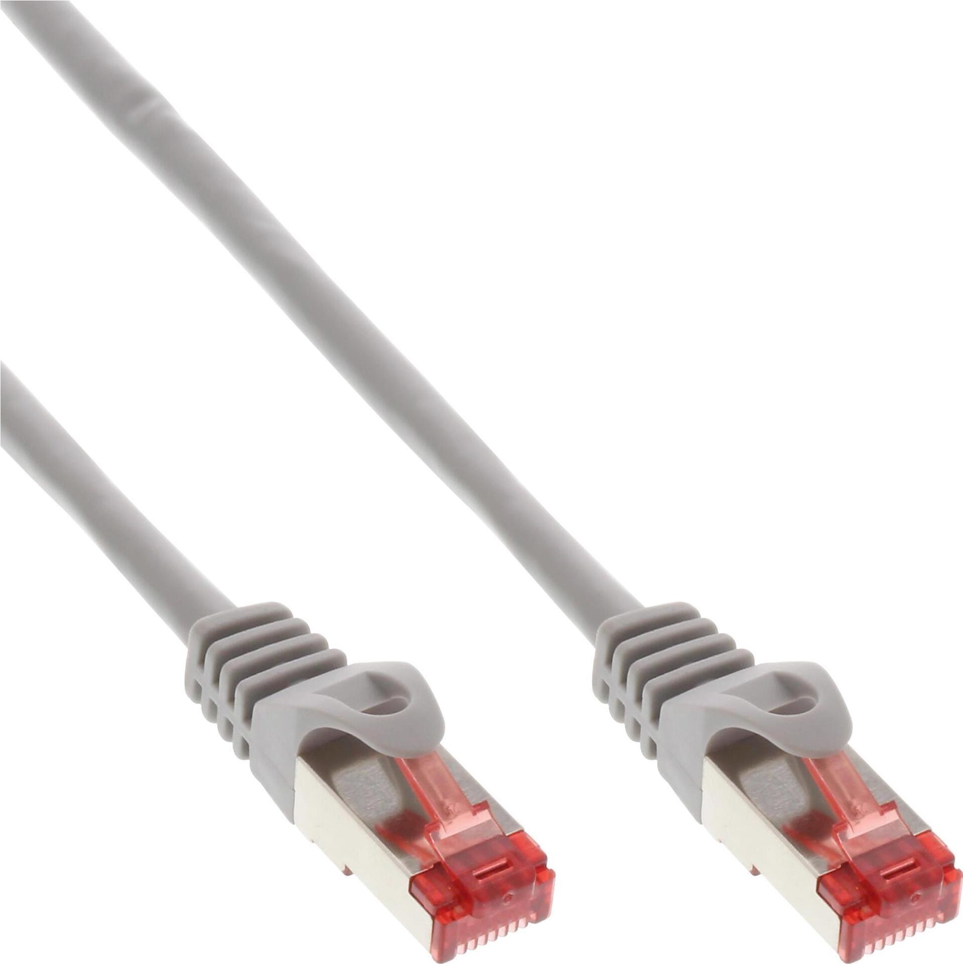 Bild von InLine Geladen 200 Stk. Composite InLine  Patchkabel, S/FTP (PiMf), 6 Kat., 250 MHz, PVC, CCA, grau, 0,25 (S/FTP, CAT6, 0.25 m), Netzwerkkabel
