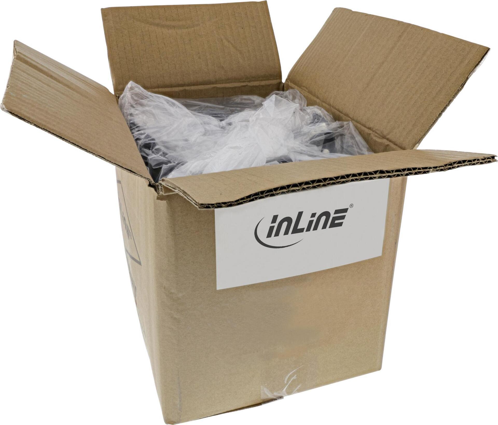 Bild von InLine 100er Bulk-Pack Patchkabel - S/FTP (PiMf) - Cat.6 - PVC - Kupfer - gelb - 0,5m (B-76450Y)