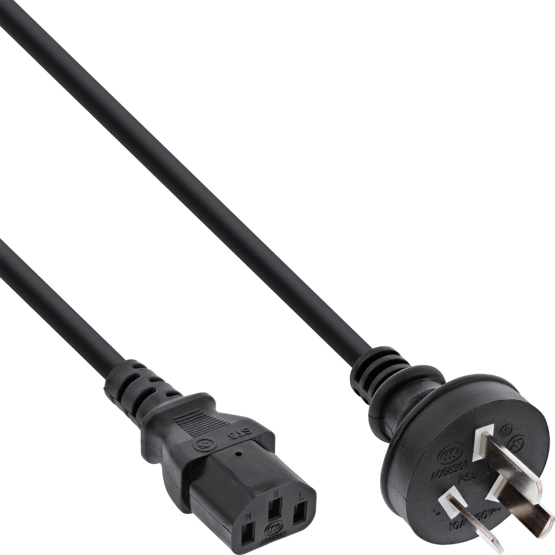 Bild von InLine 35er Bulk-Pack Netzkabel Netzstecker China auf Kaltgerätestecker C13 1 - Kabel - Strom/Netzteil - 1,8 m - 3-polig (B-16652F)