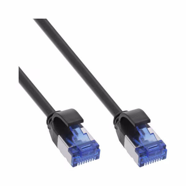 Bild von 1.50m InLine Cat. 6a Patchkabel S/FTP RJ45 Stecker auf RJ45 Stecker Schwarz flexibel