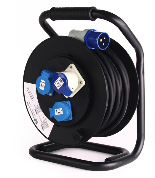 Bild von CEE-Kabeltrommel 25m CEE-Stecker CEE-Kupplung