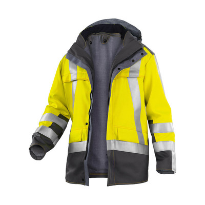 Bild von Kübler - Warnschutz-Parka SAFETY 8 PSA 3 1969 warn-gelb/anthrazit, Größe S