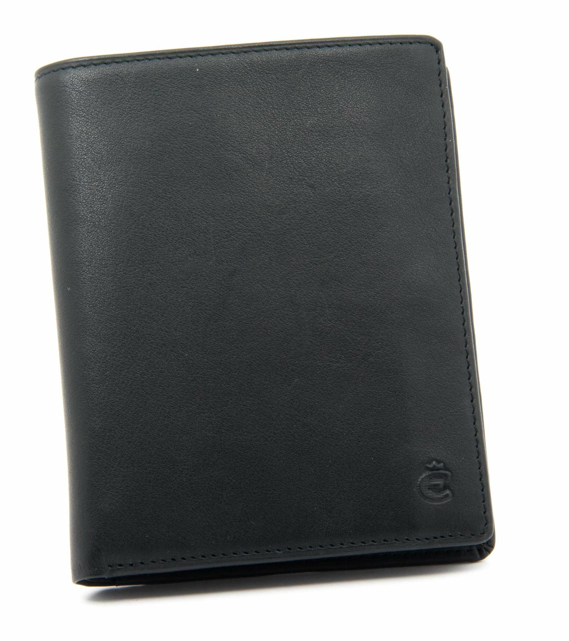 Bild von Esquire Münzbörse Logo Hochformatbörse Schwarz 046710