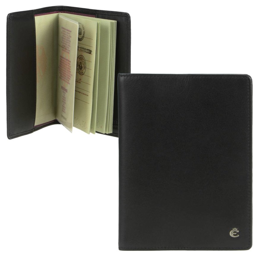 Bild von Ausweisetui Leder 10x14cm mit RFID Schutz "Harry" schwarz Esquire 3140-49