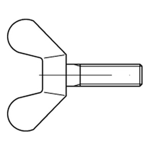 Bild von Flügelschraube DIN 316 GT/Stahl galvanisch verzinkt M10 x 30mm