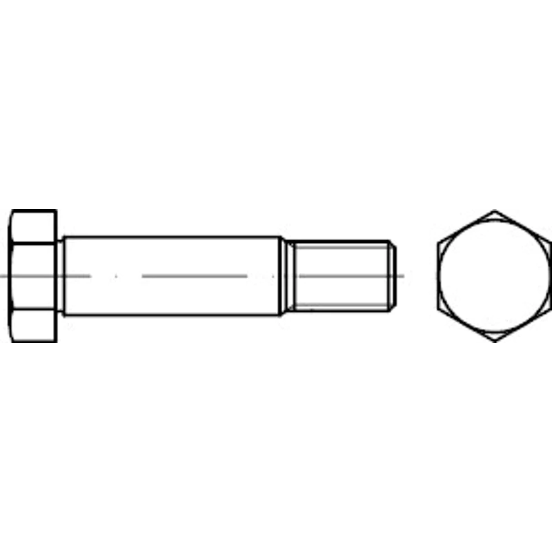 Bild von Reyher Schraube 100er Pack Sechskantpassschraube M 8 x 40 DIN 610 m.kurzem Gewindezapf