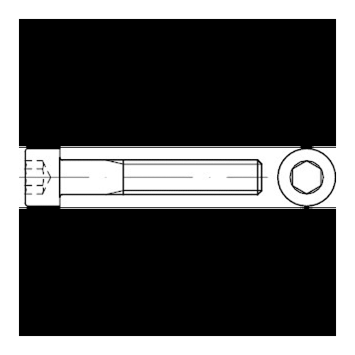 Bild von Zylinderschraube mit Innensechskant DIN 912 Stahl 10.9 M10x340