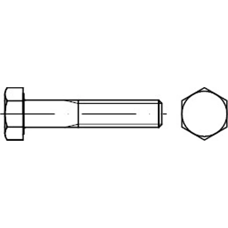 Bild von Reyher Sechskantschraube 200er Pack Sechskantschraube M 8 x 40 DIN 931 m.Schaft 44449