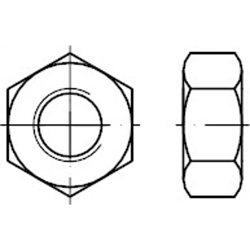 Bild von 100 Stk. Sechskantmutter DIN 934 M18 10 100 Stück Noname 000934100000180000
