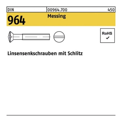 Bild von Reyher Linsenschraube 100er Pack - M8 x 40 Messing