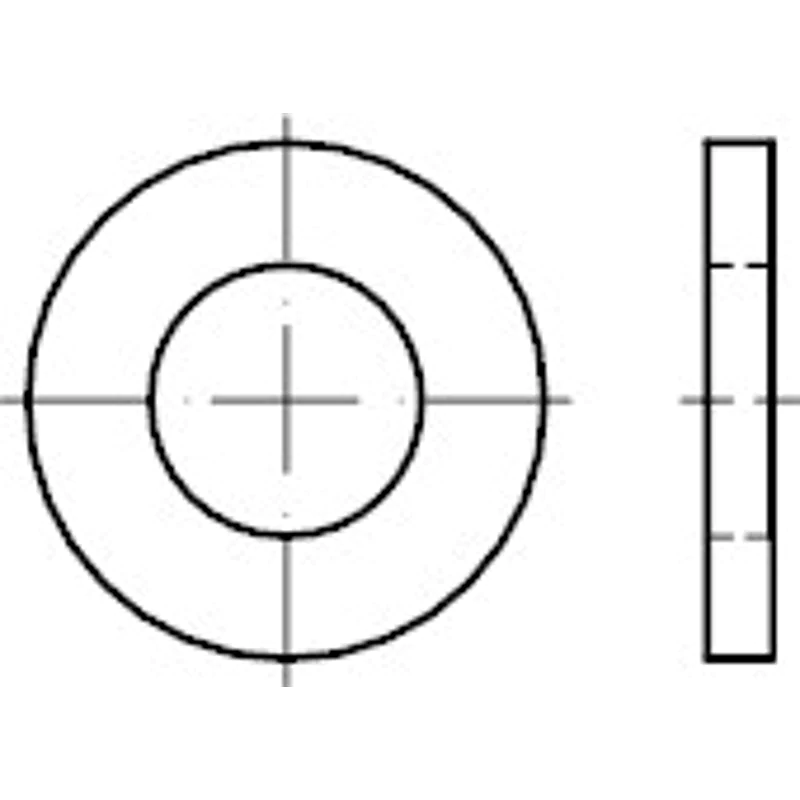Bild von Flache Scheiben für Bolzen-Prd.kl. A, DIN 1440 Stahl blank 70 x 95 x 10mm