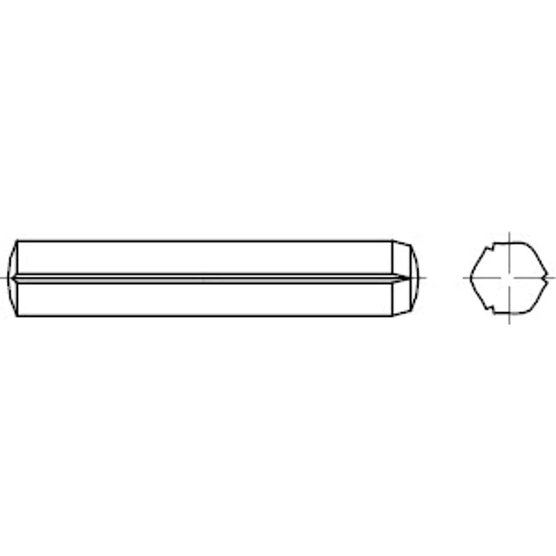 Bild von 250 Stk. Zylinderkerbstift DIN 1473 1,5x 10 Stahl 250 Stück Noname