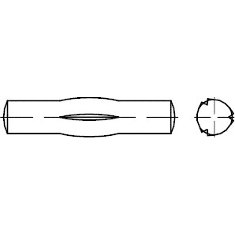Bild von 250 Stk. Knebelkerbstift DIN 1475 1,5x 8 Stahl 250 Stück Noname