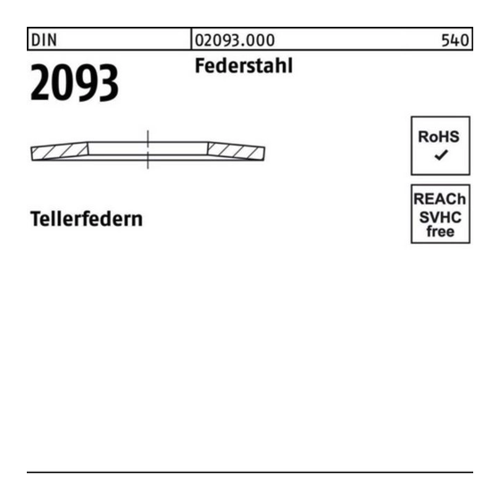 Bild von Reyher Tellerfeder DIN 2093 – Artikelcheck